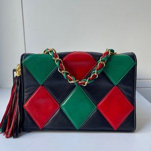Chanel Rare Vintage Harlequin Flap Bag